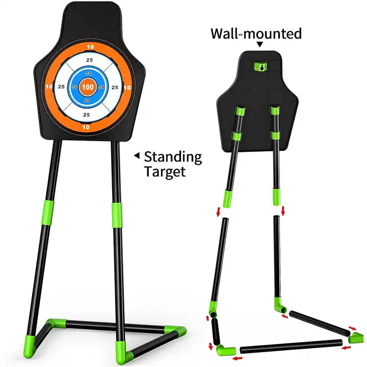 2-Pack Archery Bow and Arrow Toys Set for Adults and Kids | Indoor & Outdoor Toy with 20 Suction Cup Arrows and Target