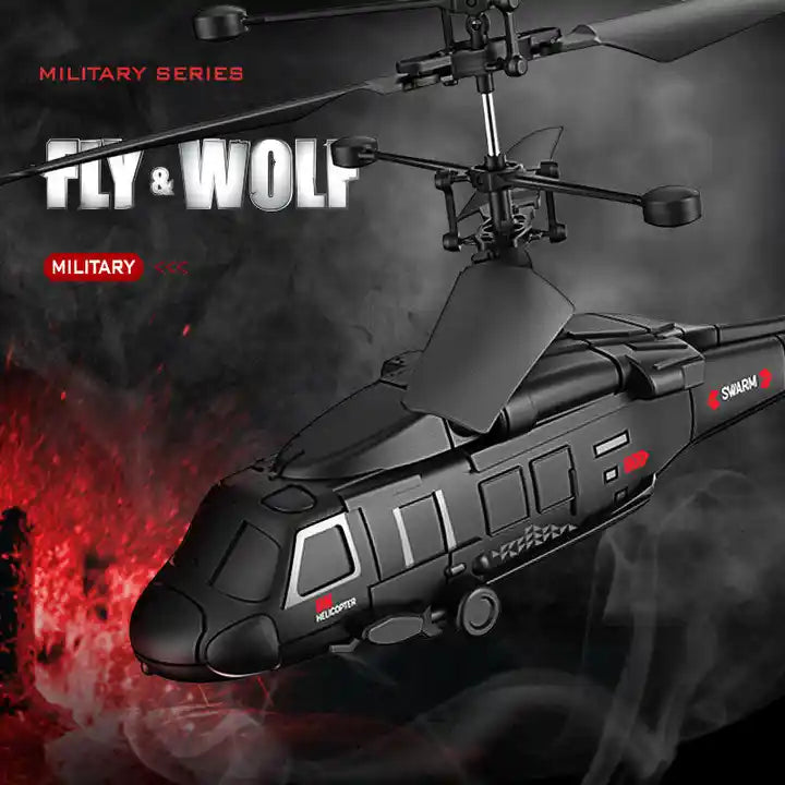 Simulation Military RC Helicopter Model Toys - 3.5CH Flying Hobby Toys - Remote Control Airplane Outdoor Radio Control Aircraft Toys