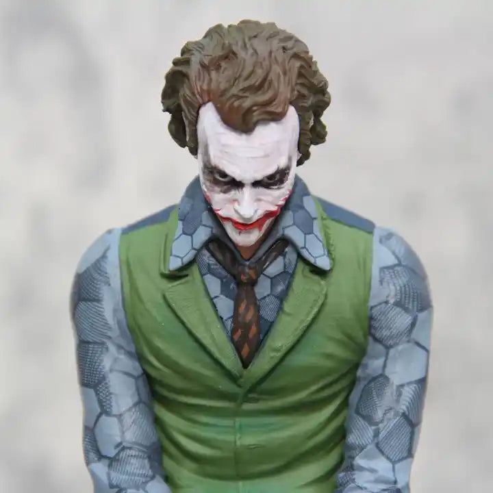 28CM PVC Joker Action Figure - Sitting Pose Anime Collectible Toy for Decoration and Gifts