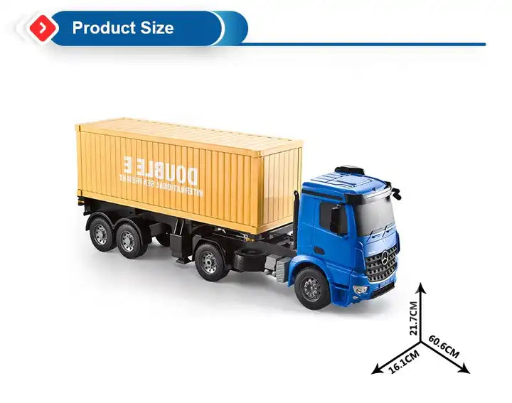 1:20 Remote Control Container Truck - 2.4GHz Engineering Vehicle Toy