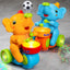 Dancing Musician Elephant Toy ? Electric Drum Toy with Music and Flashing Lights for Kids