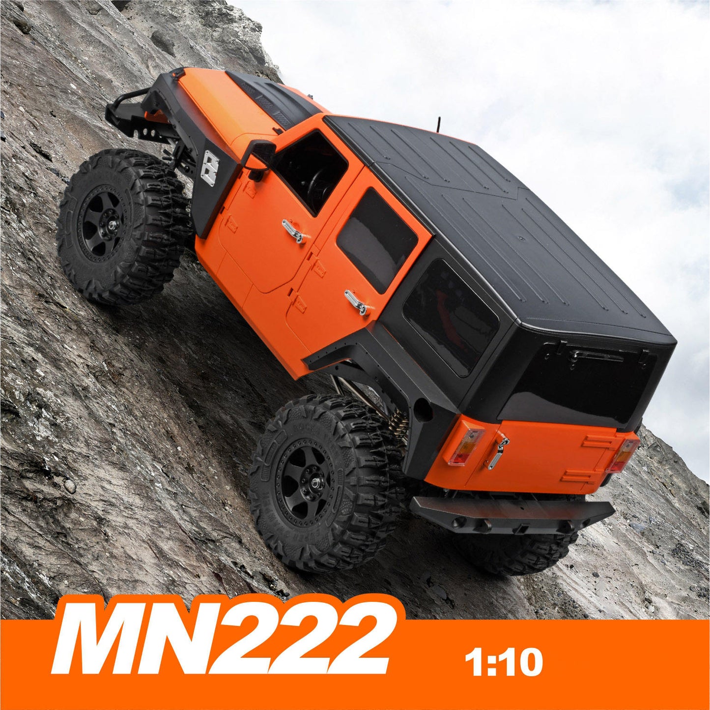 MN-222 1/10 Scale 6CH 2.4G RC Brushless 4WD Climbing Monster Truck with Lights – Professional Full Proportional Off-Road Performance