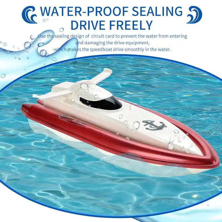 2.4G High-Speed Remote Control RC Boat - Water Racing Game Toy for Kids