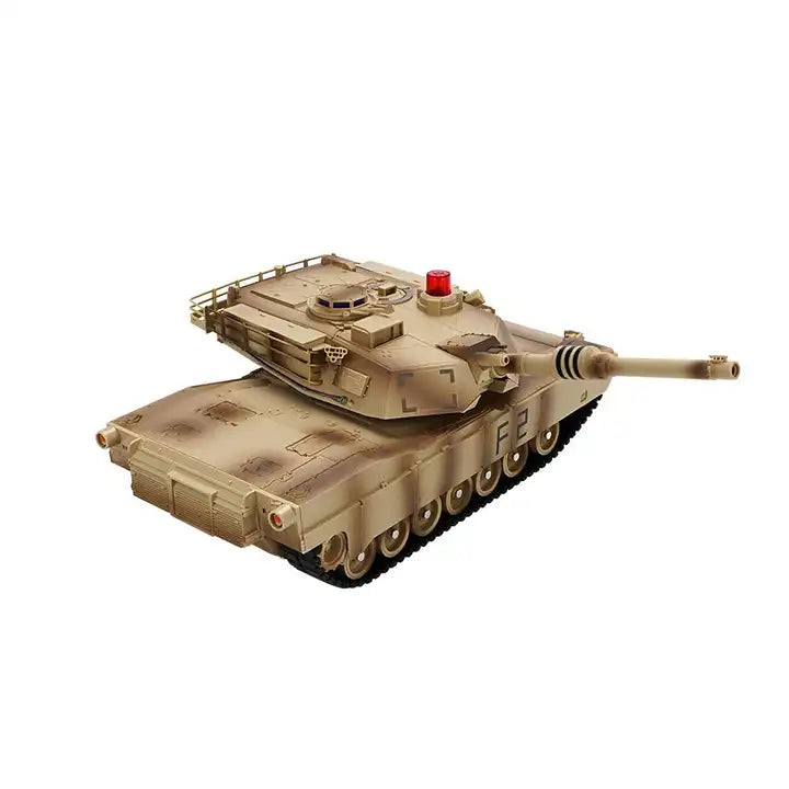 360-Degree Rotation Remote Control Battle Crawler Tank - Long Distance Climbing Toy with LED Lights and Sound