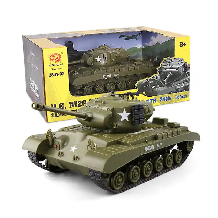 3841-02 Infrared Battle Mini RC Tank - 1/30 U.S. M26 Pershing - Ultimate Remote Control Toy