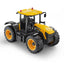 Double E 1/16 Scale JCB Authorized RC Farmer's Truck - 2.4G Remote Control Engineering Car with Lights and Sound