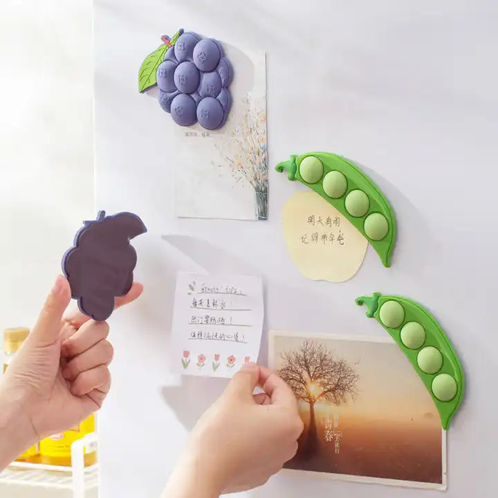 Cute Funny Refrigerator 3D Rubber Soft PVC Trendy Fruit Food Fridge Magnets for Fridge Decoration