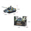 1:72 Remote Control Tank - RC Toy Car with Lights