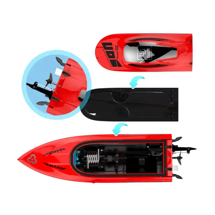 High-Speed 2.4 GHz RC Boat - 30 km/h Remote Control Racing Boat for Pool and Lake Adventures