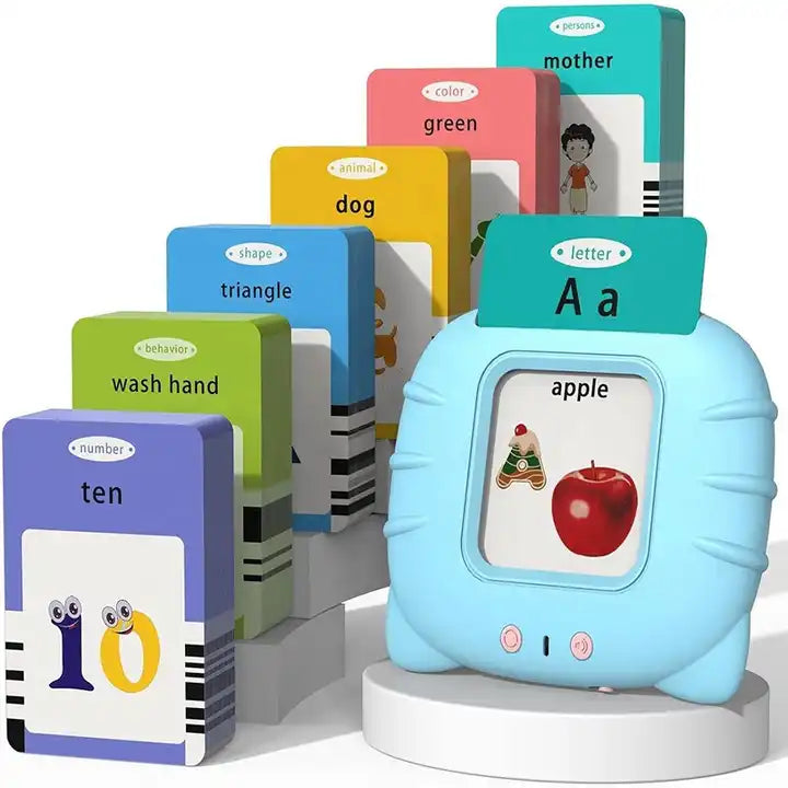 USB Rechargeable Toddler Packet Speech Talking Flash Card For Kids Children Educational