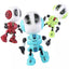 Interactive Battery-Operated Smart Robot Toy - Metal Design with Light & Music for Kids