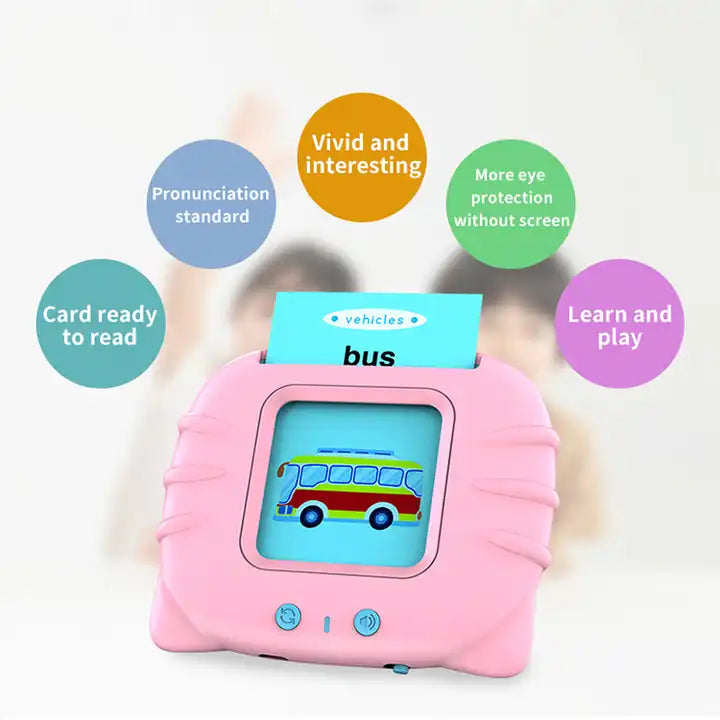 Kids Early Educational Tool - Flashcards Machine - Cognitive Cards for Toddler Learning and Development