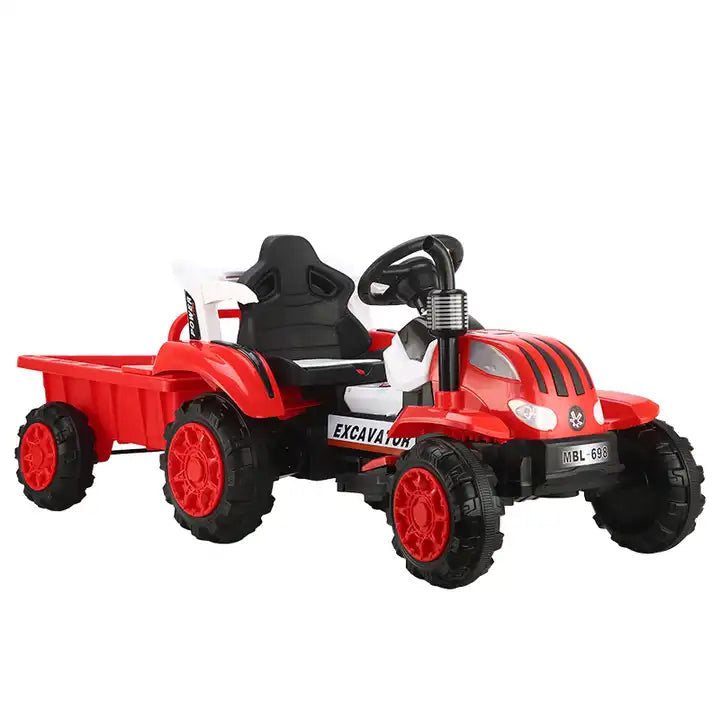 12V Electric Ride-On Car Toy Tractor - Fun and Safe Electric Vehicle for Kids