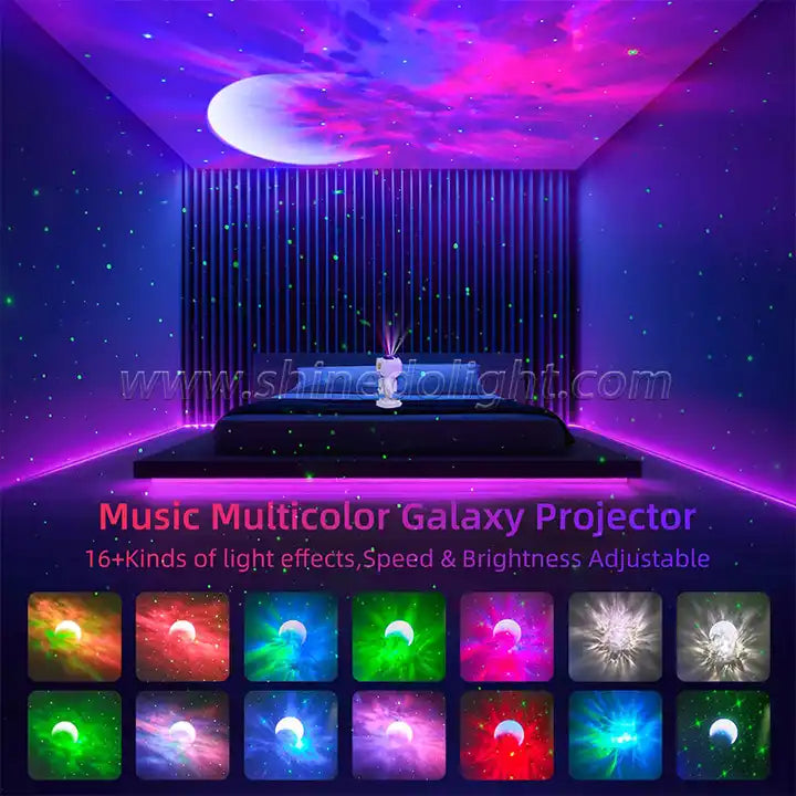 Star Projector Galaxy Night Light | Astronaut Space Projector with Starry Nebula Ceiling LED Lamp for Kids