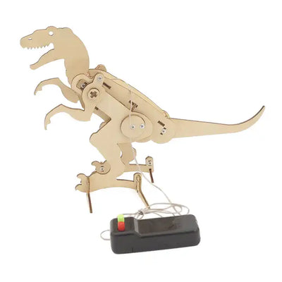 T-Rex Dinosaur Puzzle Toy with Remote Control - Educational Wooden Assembly Science & Engineering Toy for Kids