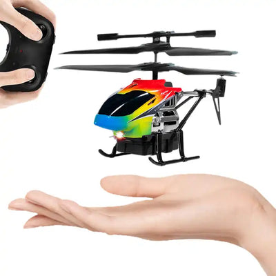 High-performance RC helicopter in flight; keywords: RC helicopters for beginners, best RC helicopters 2024, remote control helicopters with camera, electric RC helicopters, nitro RC helicopters