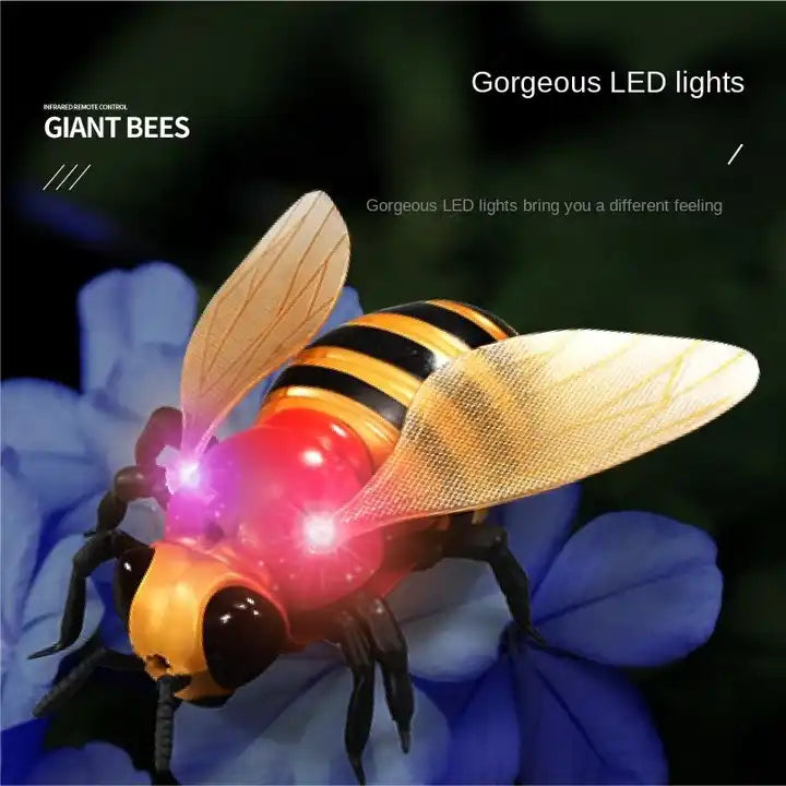 Simulation Plastic Insect Animal Toys - Remote Control Flying Infrared RC Bee