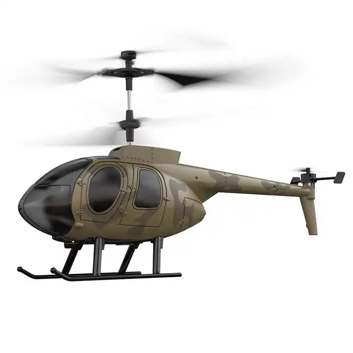 2.4GHz RC Remote Control Military Helicopter - 4CH LED Lights Altitude Hold Aircraft for Adults Collections