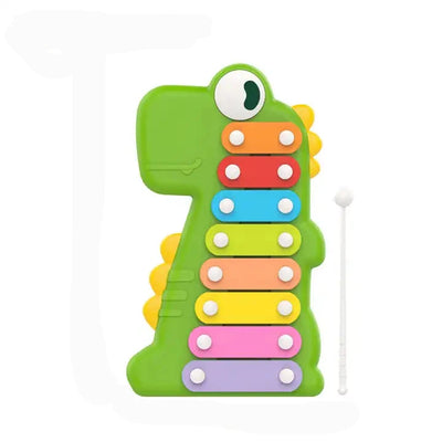 Huanger Educational Cartoon Dinosaur Toddler Xylophone Toy – Musical Instruments Piano for Children