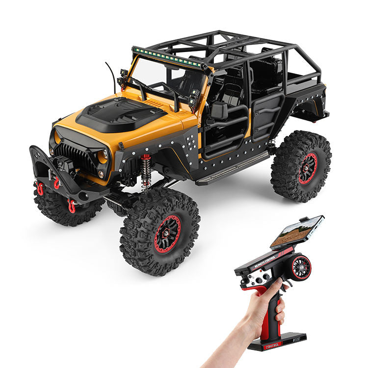 WLtoys 104026PRO 1/10 2.4G RC Electric Rock Crawler Truck with Winch – 4WD Off-Road RC Car
