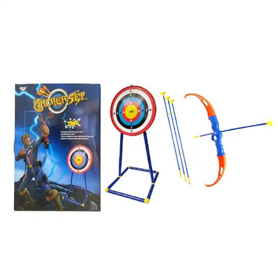 Shooting Sports Games Plastic Toy | Custom Archery Amusement Bow and Arrow Set for Kids with Target Practice