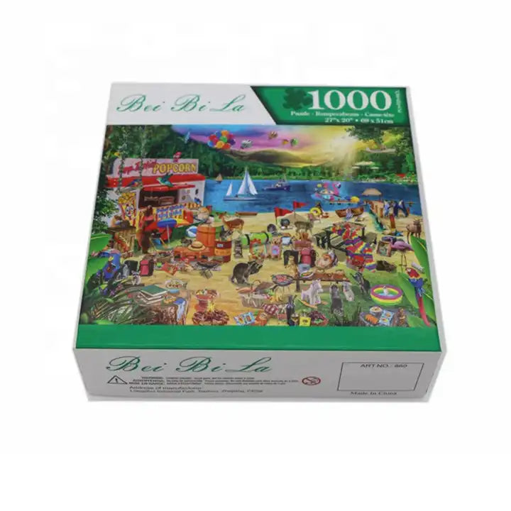 OEM 1000-Piece Jigsaw Puzzle Pattern Paper Puzzle Game for Adults