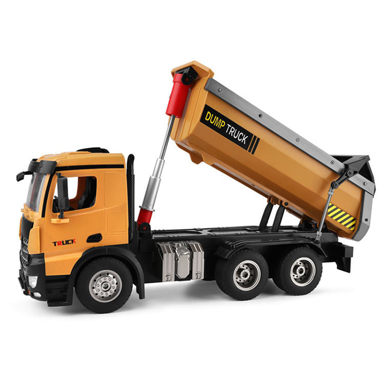 WLtoys 14600-A 1/14 Scale RC Dump Truck – Alloy Body, High-Power Remote Control Construction Vehicle