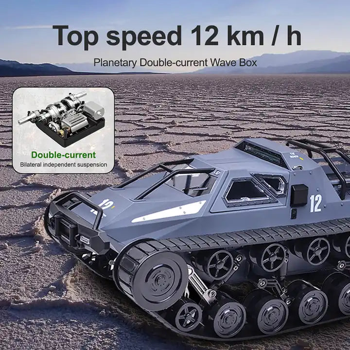 1/12 Scale Remote Control Crawler - High-Speed Off-Road 4WD RC Tank for Adults