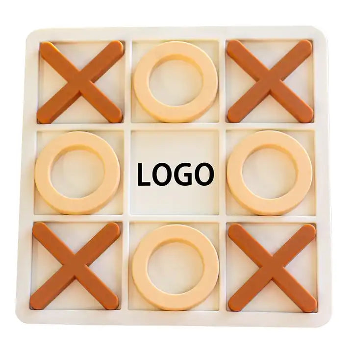 XO Chess Game Stacking Toy ? Silicone Puzzle Education Set for Kids ? Fun Intelligence Development Toy