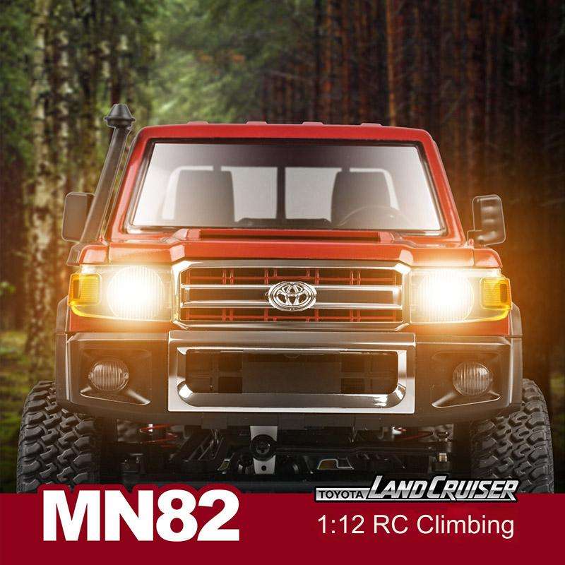 Toyota 4WD Off-Road Crawler RC Truck - 1/12 Scale, 2.4G, USB Charging - MN82 PRO Remote Control Car