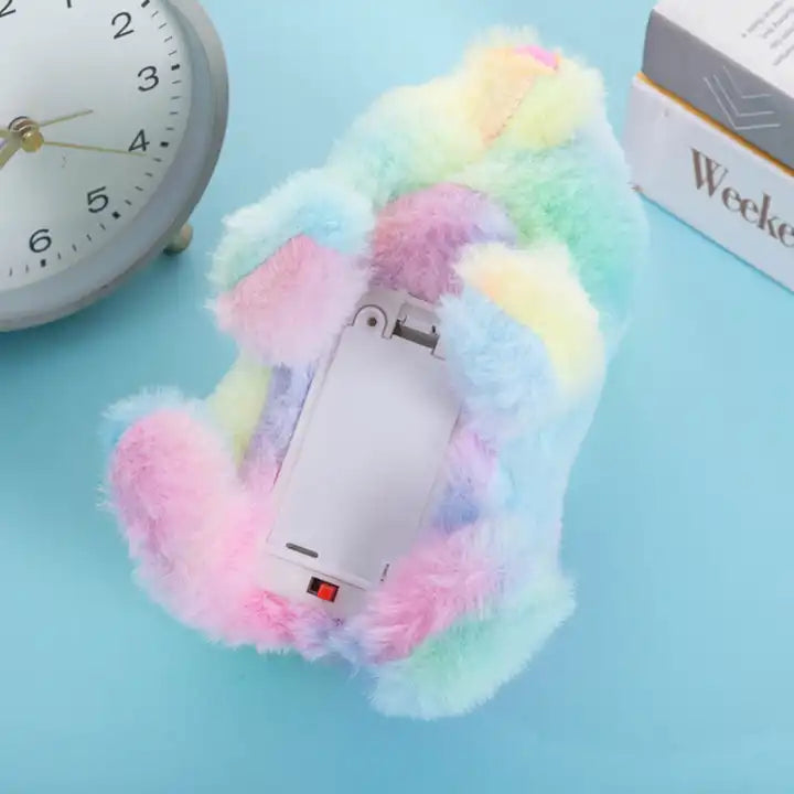 Electric Rabbit Simulation Plush Pet | Scream, Jump, Shake Ears Rainbow Rabbit Cute Doll for Children?s Toys