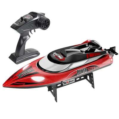 35KM High-Speed RC Water Speedboat - Night Light Power Racing Boat Toy for Kids