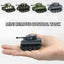 Mini Scale 1:64 Remote Control Tank with Spray Function - Compact Rechargeable RC Vehicle for Kids