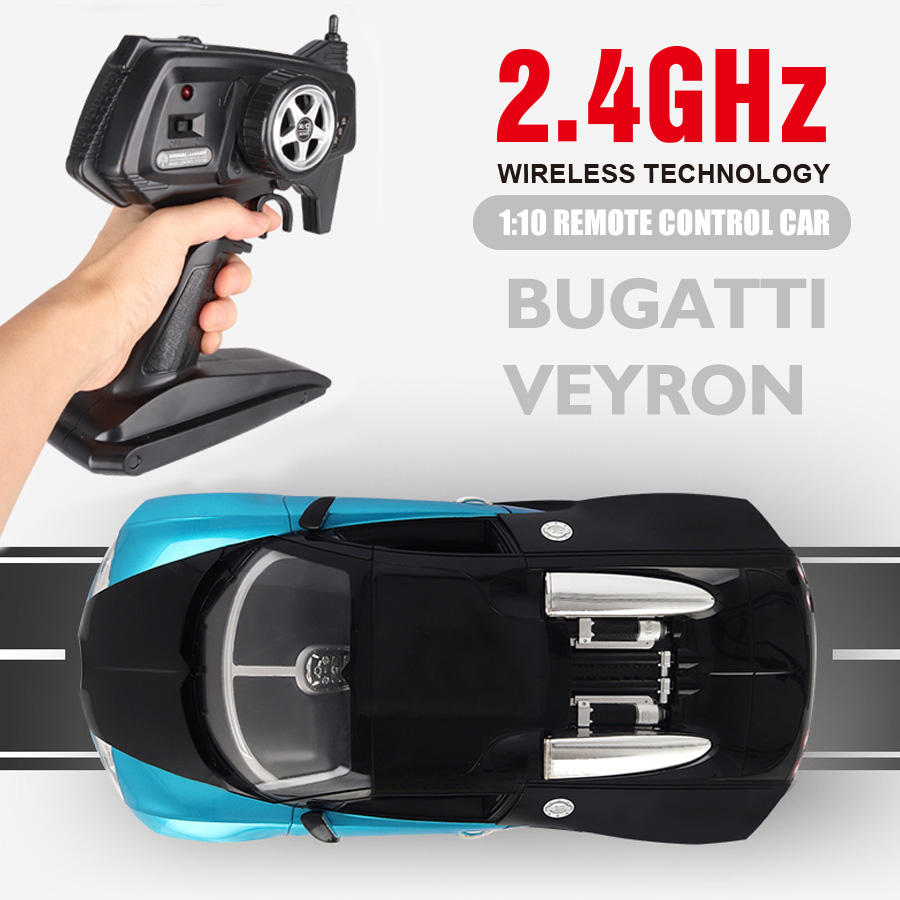 1/10 RC Drift Car – 2.4G 4CH Sport Racing Vehicle with Lights, Electric Remote Control