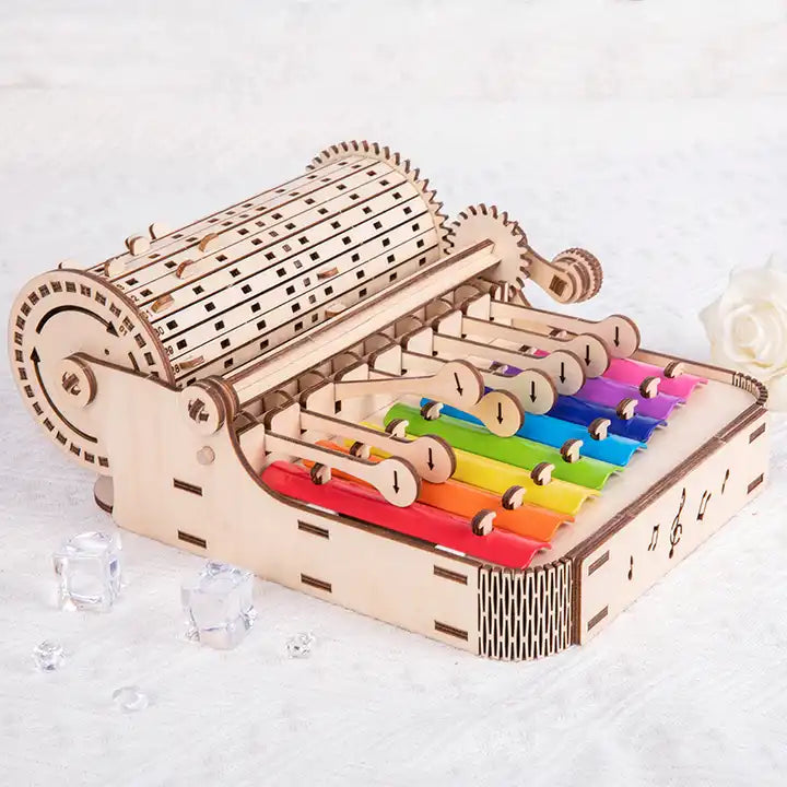 2-5 Years Old Professional Tuning Baby Percussion Kit - Wooden Xylophone Toy, Maracas, Educational Piano, and Guitar Instrument Set for Children Girls