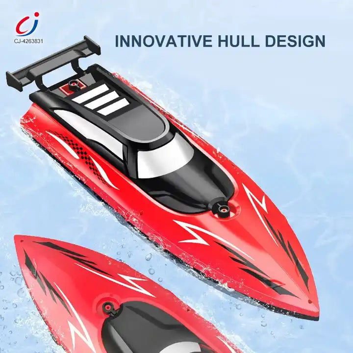 High-Quality Waterproof RC Boat - 27MHz Remote Control Twin Propeller for Kids