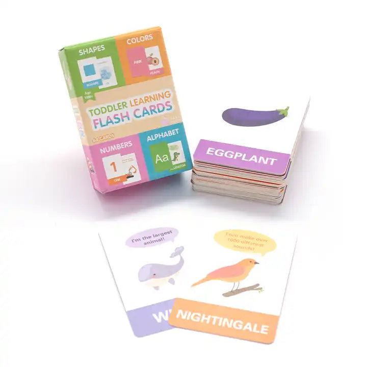 Educational Learning Flashcards - Numbers and Alphabet Sight Words for Kids