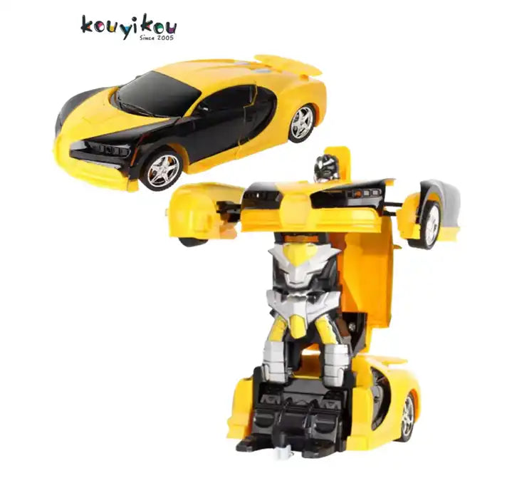 Transforming RC Car - Deformation Robot Toy with Rechargeable Battery | Remote Control Vehicle for Kids