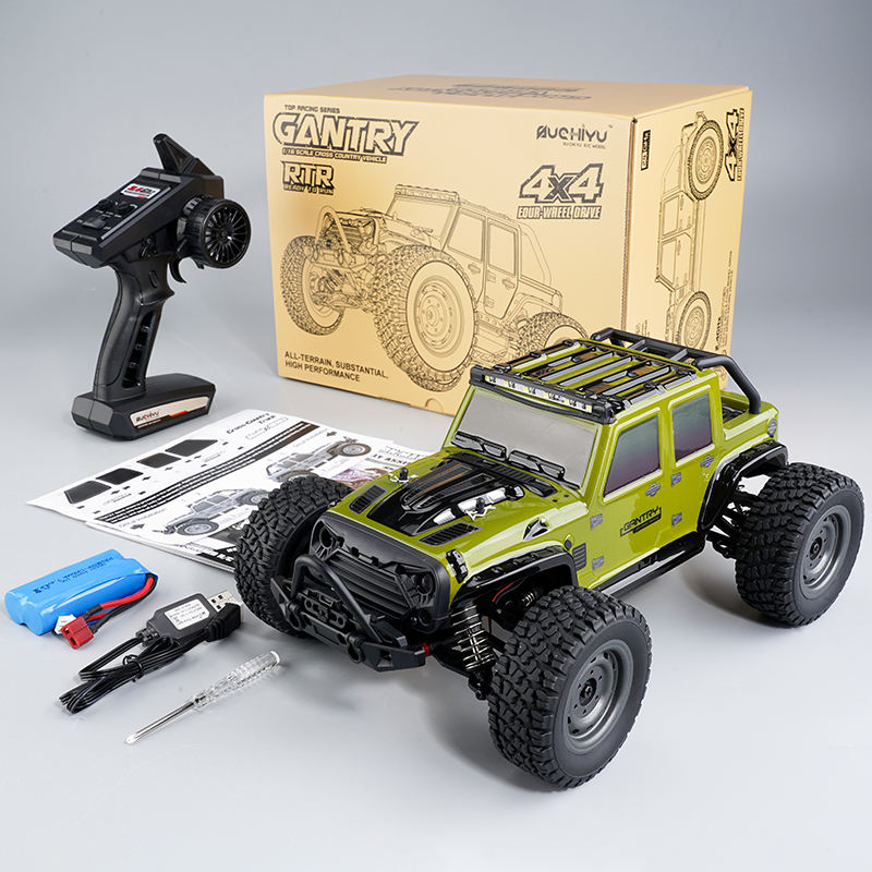 SCY 16103 1/16 Scale 4WD RC Truck - Army Green Off-Road Electric Brushed Remote Control Car (2.4G)