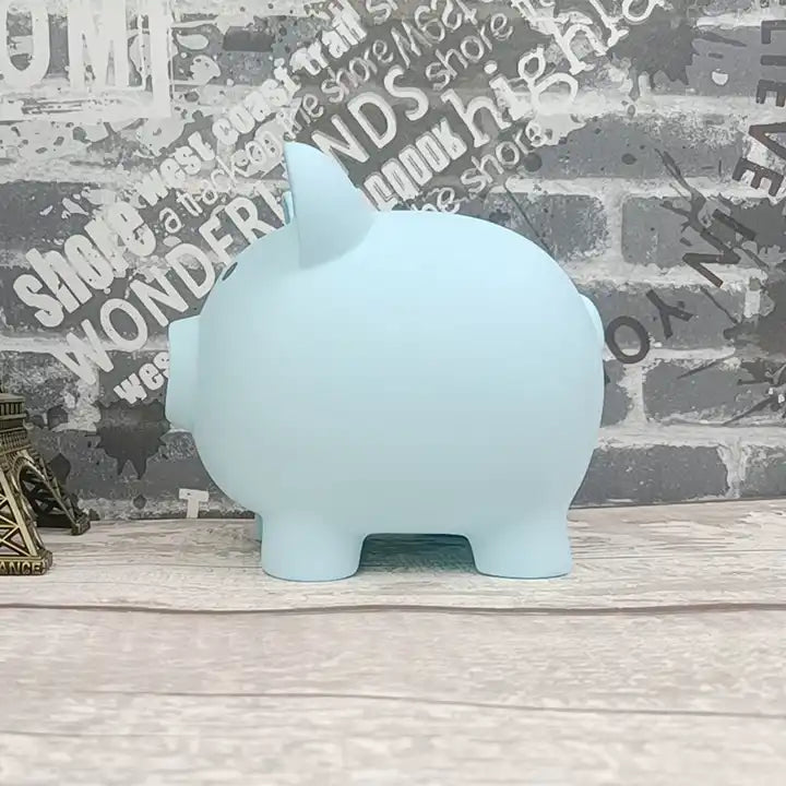 Unbreakable Plastic Piggy Bank for Toddlers 1-3 | Fun Baby Savings Toy | Durable Money Bank Box