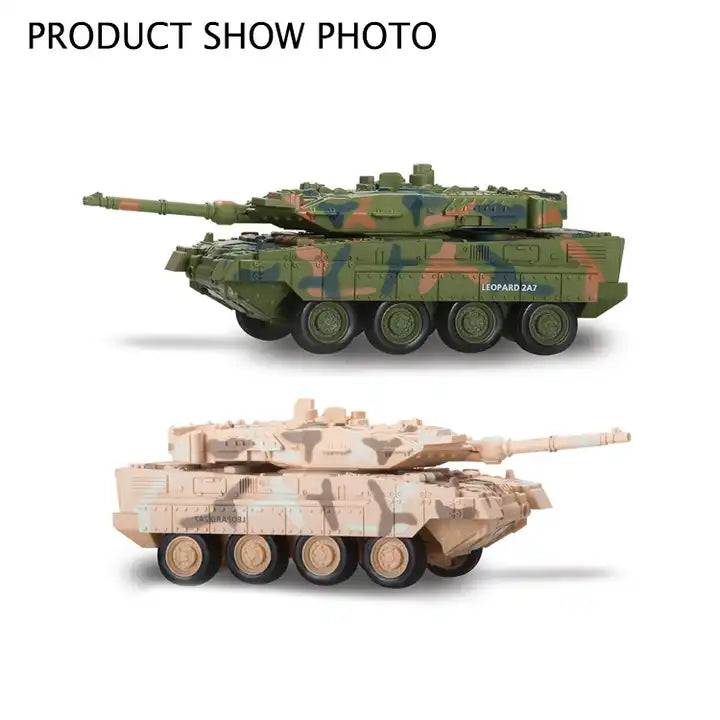 Classic Military Remote Control Vehicle - Kids' Electric RC Tank Toy