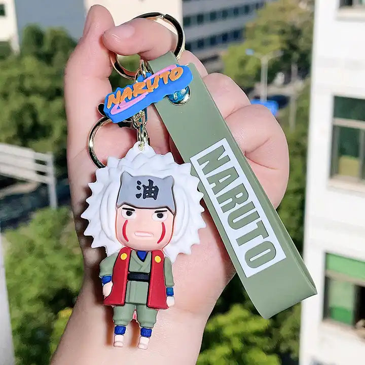 3D Naruto Figure Keychain | Japanese Anime Character Soft PVC Rubber Keychain | Ideal Promotional Gift