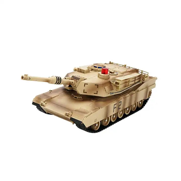 360-Degree Rotation Remote Control Battle Crawler Tank - Long Distance Climbing Toy with LED Lights and Sound