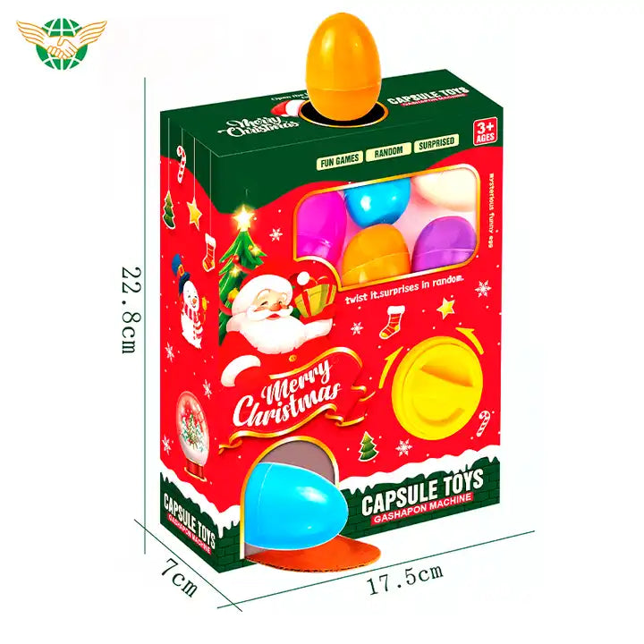 Mini Christmas Egg Machine Toy Random 5pcs Capsule Blind Box Educational Toys