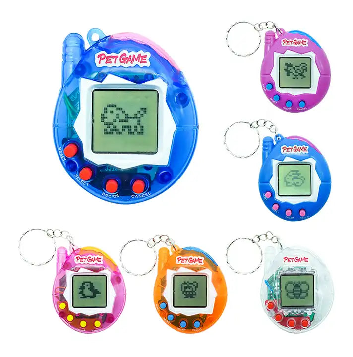 Electronic Tamagotchi Original Pix Toy | Plastic Peach Heart Machine with 168 Animals | Digital Virtual Pets for Educational Fun