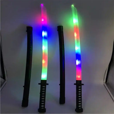 Electronic Music Light-Up Samurai Sword Toy for Kids ?? Flashing Ninja Sword