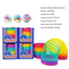 Factory Classic Toys Magical Rainbow Spring ? Gradient Shape Ring Coil Toy for Kids | Educational Gift for Children & Students