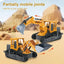 2.4G 6-Channel Metal RC Bulldozer - Construction Vehicle with Lights and Sound