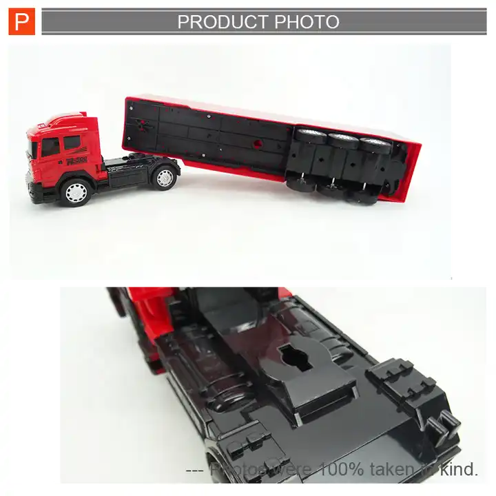 Remote Control Plastic Trailer Container Truck - Fun and Interactive RC Toy for Kids