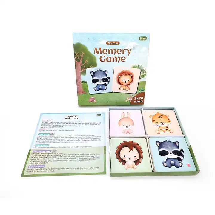 Kids Playing Cards with Packaging - Flash Memory Card Game for Children